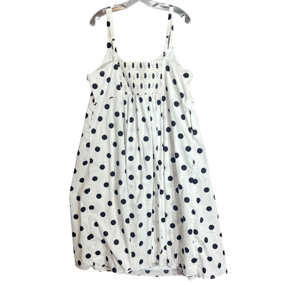 Torrid Size 3 Plus Size 3X White Black Polka Dot Sundress Sweetheart Fit & Flare - Picture 3 of 14